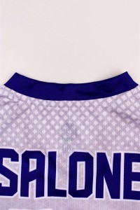 Custom Men's V-neck Sublimation Polo Shirt Design Geometric Blue V-Neck Collar Color Dye Sublimation Garment Factory Short Sleeve Sublimation Polo Shirt Supplier USA Retail P1466 detail view-7